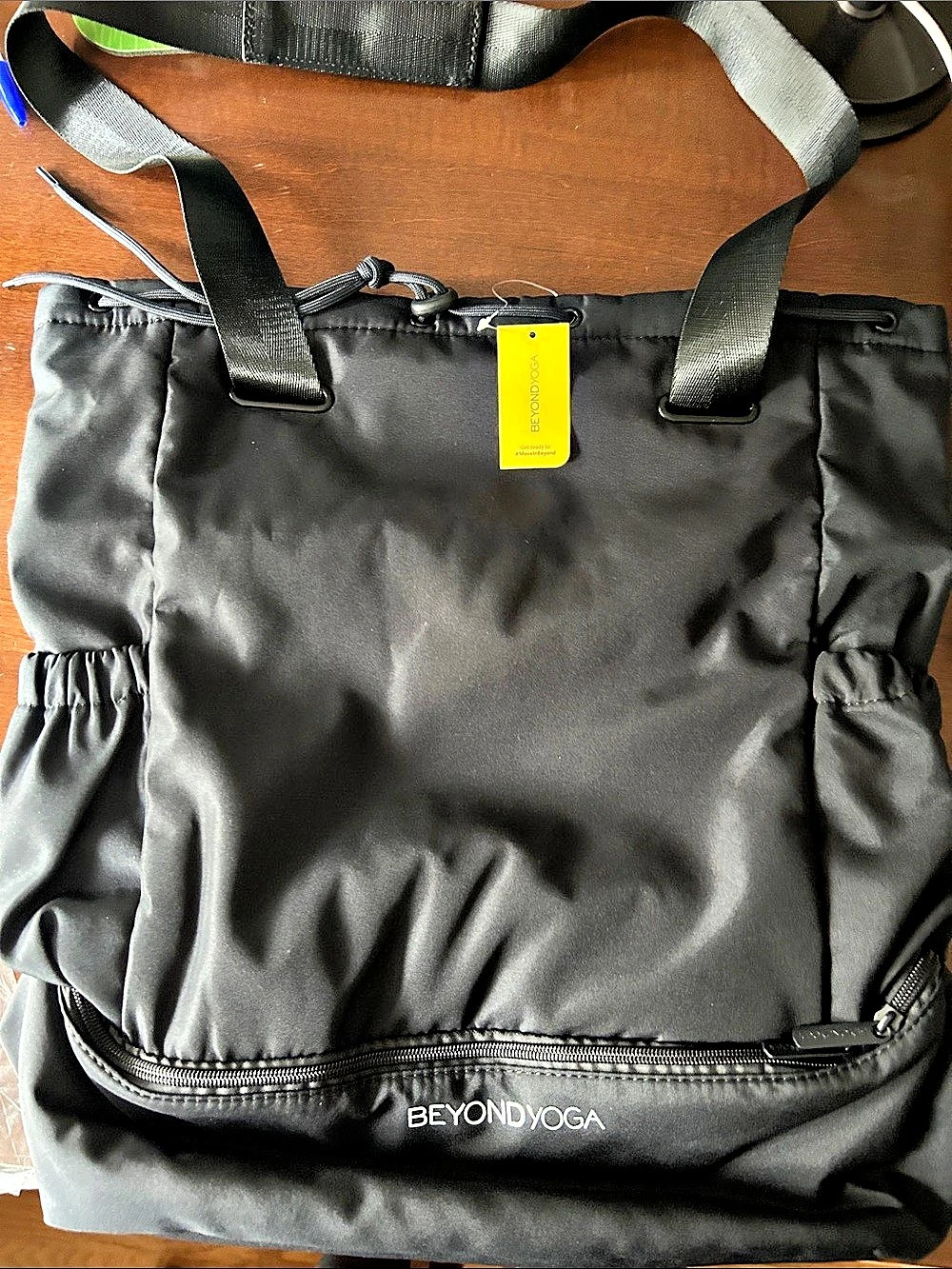 Beyond Yoga Convertible Gym Bag Backpack in Black